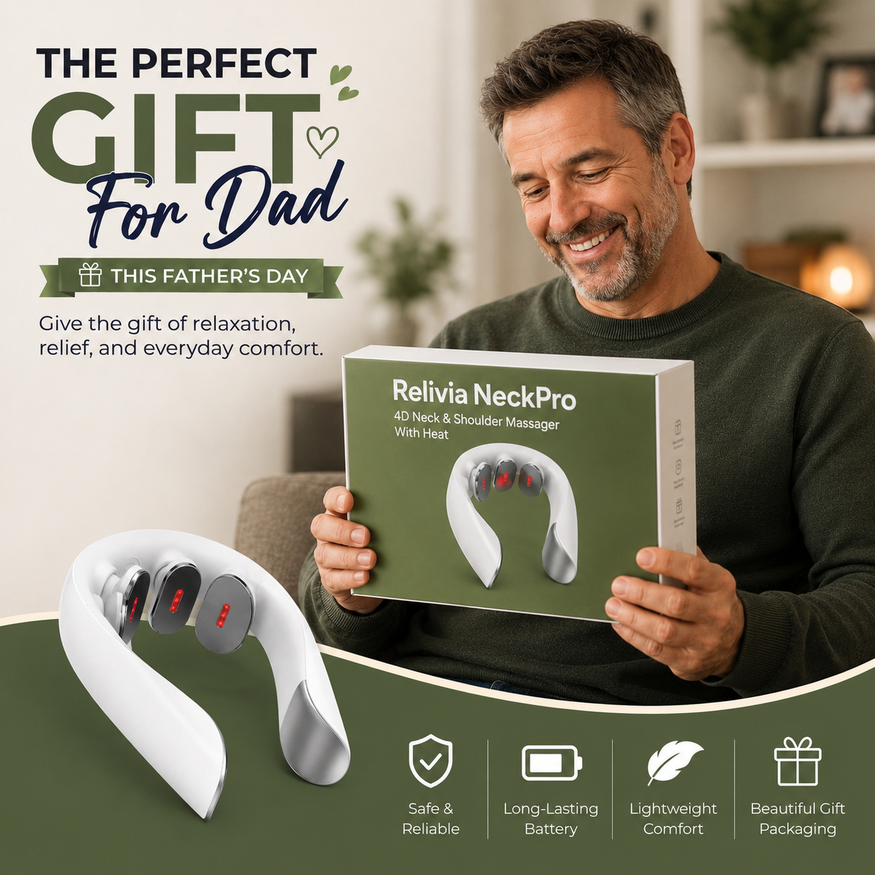 Relivia NeckPro™ – 4D Heated Neck Massager